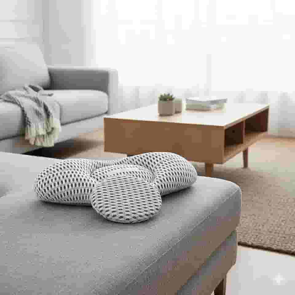 Travesseiro Ortopédico Apoio Lombar em Curva – Almofada Ergonômica para Costas e Coluna