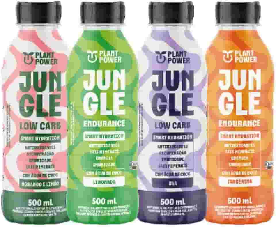 Kit 4 Bebida Isotônica Jungle: Uva, Morango, Limão, Tangerina