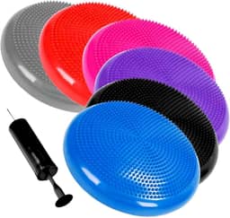 Almofada De Equilíbrio 33cm 150kg Fitness Disco Inflável com Bomba