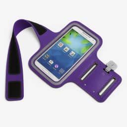 Braçadeira Esportiva para Smartphones Suporte de Braço para Corrida e Academia Compatível com Celulares até 15cm x 7,5cm (ROXO)
