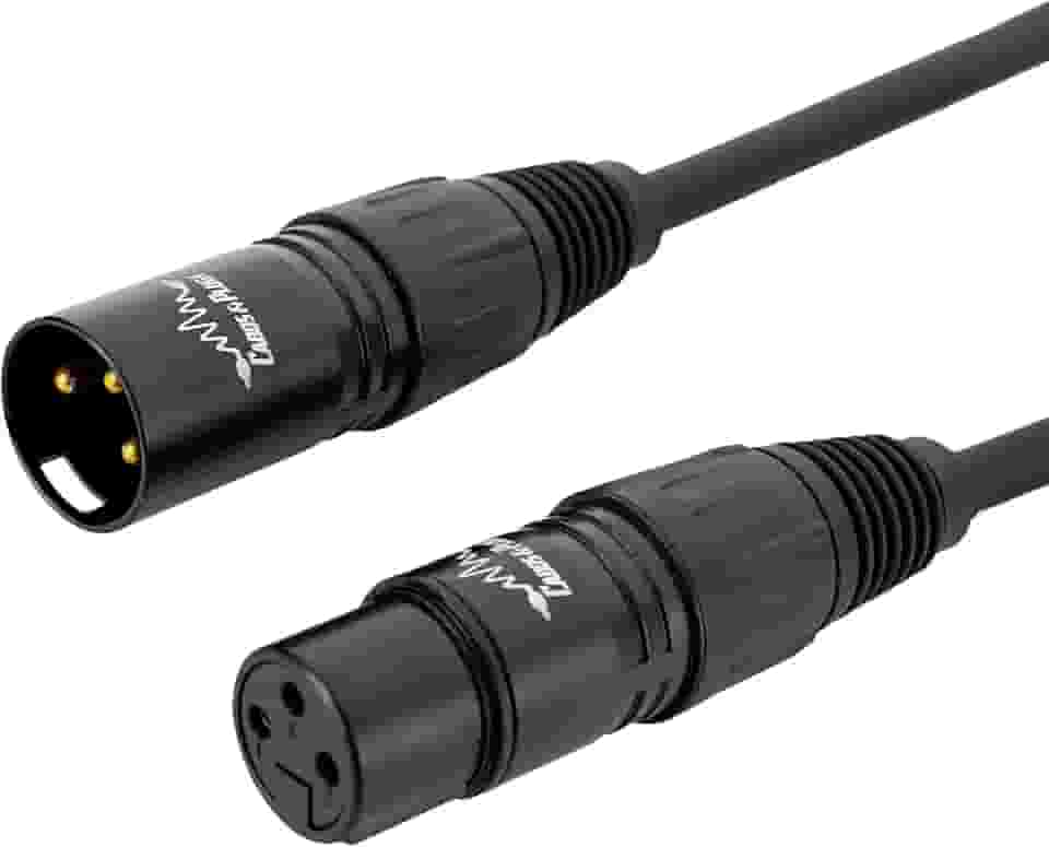 Cabos & Plugs - Cabo XLR Macho - XLR Fêmea Microfone Balanceado (1m)