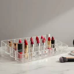 Organizador Em Acrílico Porta Batom Com 36 Divisórias Maquiagem