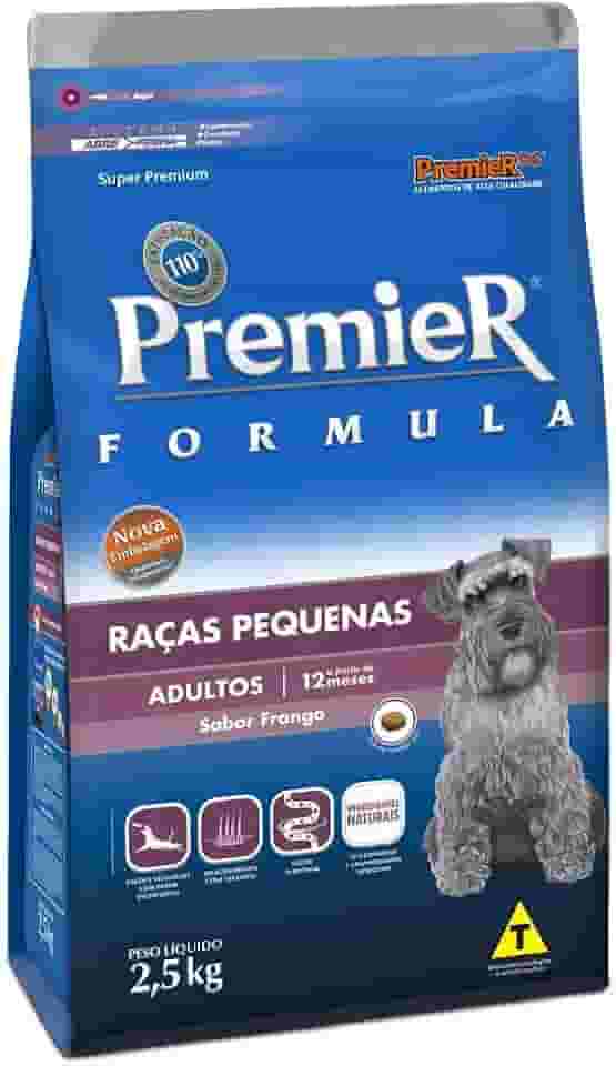 Ração Premier Fórmula para Cães Adultos de Raças Pequenas Sabor Frango, 2,5kg Premier Pet Raça Adulto,