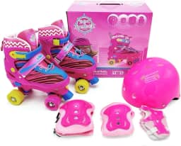 Patins Roller Kit Rosa