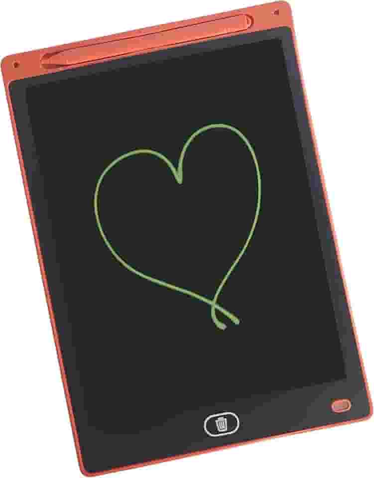 Lousa Mágica Infantil LCD Tablet para Desenho 10 Polegadas Educativo Estudo Desenvolvimento Cerebral (Vermelha)