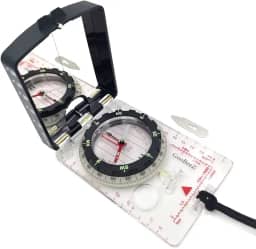 GooBeeZ Base De Bússola Com Declinação Ajustável E Lupa Para Caminhadas, Mochilão Acampamento (Gbz-Bp6F)