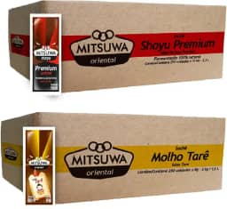 Kit de Molhos Shoyu Premium E Molho Tare Mitsuwa - 250 Sachês (cada Caixa)