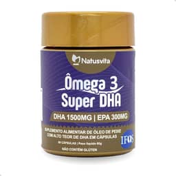 Ômega 3 SUPER DHA 1.500mg Selo IFOS. 60 Cápsulas