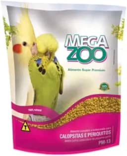 Ração Megazoo para Calopsitas e Periquitos - 350g