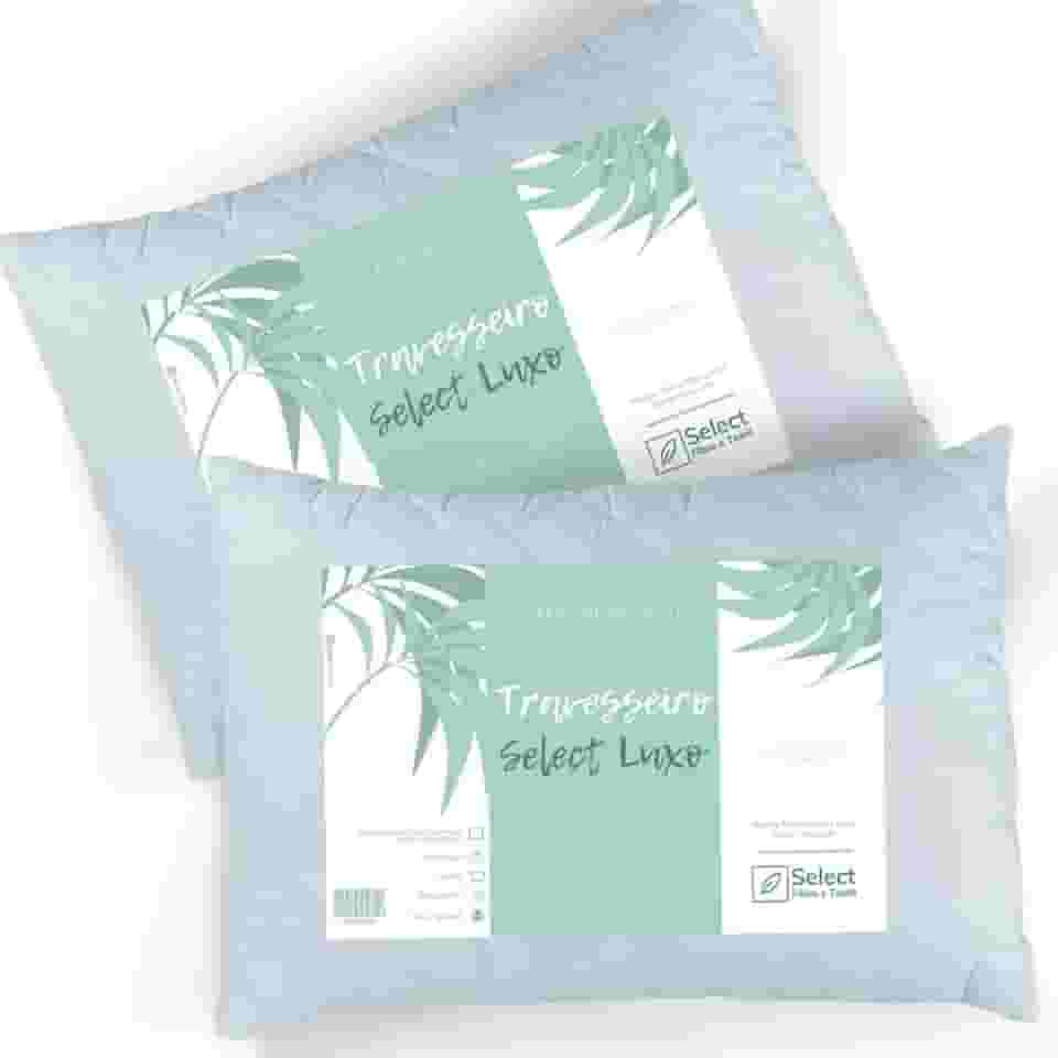 Kit 2 Travesseiros TRP Imports Select Luxo Fibras Importada E Antialérgica