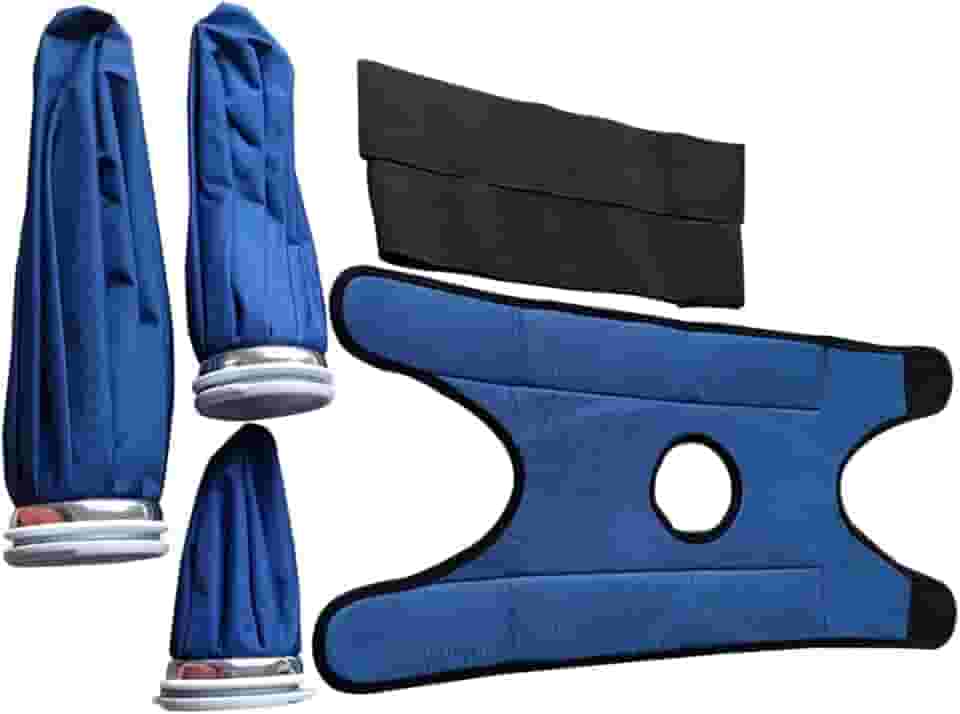 Newmind Sacos de gelo 28 cm, 22,8 cm, 15,2 cm, com suporte flexível, ajustável, reutilizável para lesões no joelho, perna, ombro, contusões
