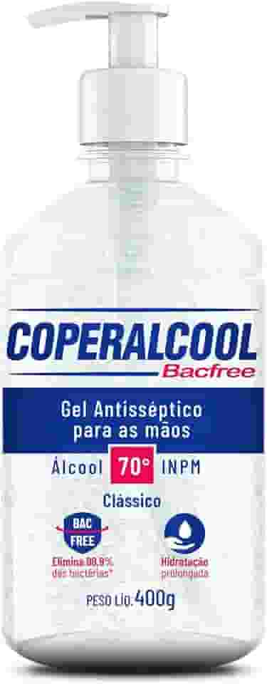 Coperalcool Bacfree Álcool Gel Higienizador de Mãos 70°INPM 400g Clássico