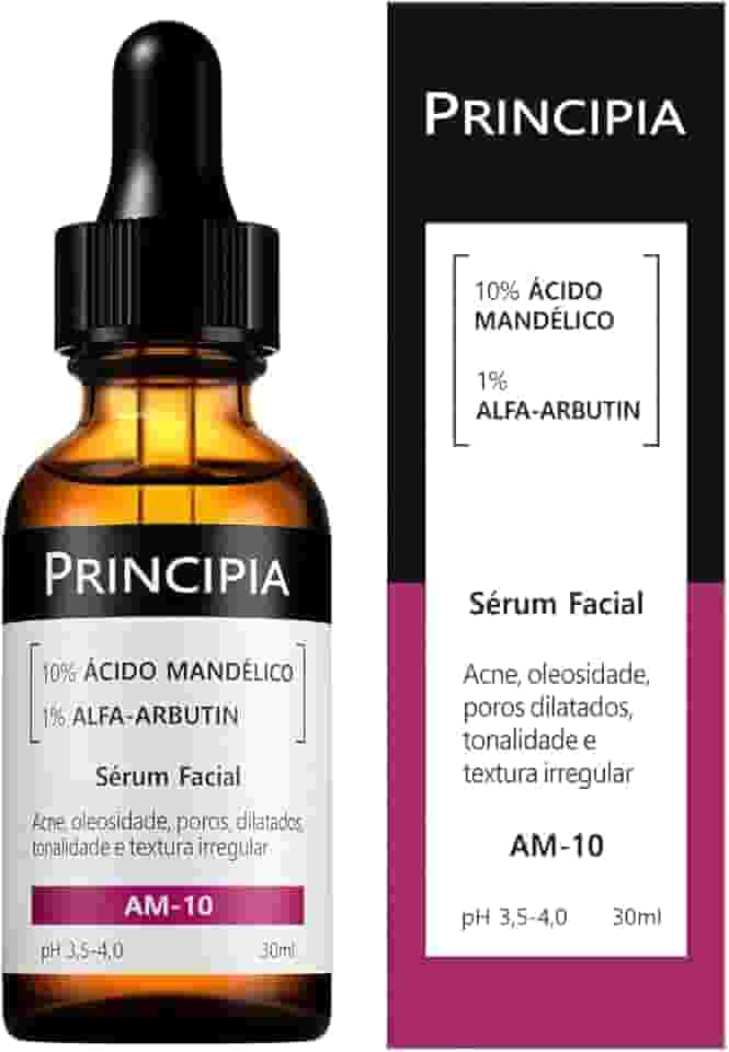 PRINCIPIA, Sérum 10% Ácido Mandélico + Alfa-arbutin Principia Skincare AM-10 com 30ml