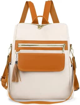 Mochila Feminina Impermeável Antifurto Universitária - Bolsa Grande com 6 Bolsos, Alça Ajustável e Design Moderno, Ideal para Trabalho, Faculdade e Viagens