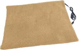 KiBcsLic Tapete aquecedor para gatos, cama aquecida para gatos, 5 temperaturas ajustáveis, base antiderrapante com temporizador para aquecimento de cães, Marrom