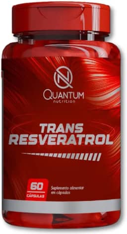Kit 1-3 Trans-Resveratrol 165mg Antioxidante Saúde pele cardiovascular e cognitiva Quantum 60Caps
