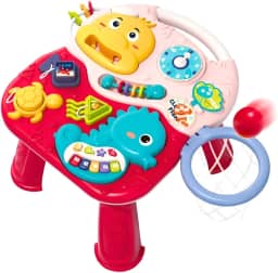 Maxi Baby Mesa de Atividades Infantil Educativa 2 em 1 Ocean (Vermelho)