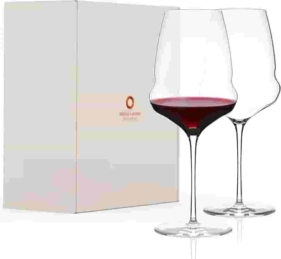 Taça para VInho Bordeaux Stölzle Lausitz Cocoon 745 ml – Conjunto de 2 peças – Taças de cristal para Vinho Tinto Premium ideais para Bordeaux – Resistente e compatível com Lava‑louças