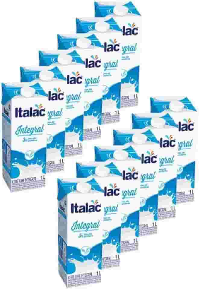 Leite Integral Italac 1L Longa Vida Caixa Fechada 12 Uni