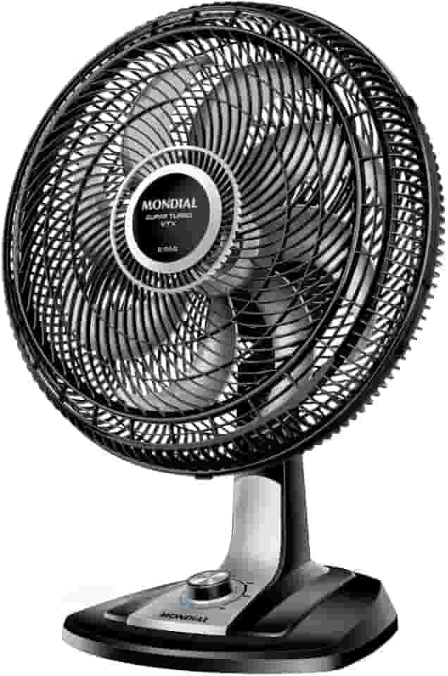 Ventilador 40cm Super Turbo 8 Pás, Mondial, Preto/Prata, 140W, 220V - VTX-40-8P