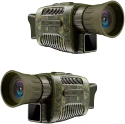 Monóculo Visão Noturna Zoom Òptico 5x 4k Hd Até 1km rofissional de Caça Infravermelho Com Zoom Óptico e Digital