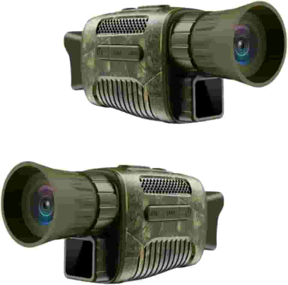 Monóculo Visão Noturna Zoom Òptico 5x 4k Hd Até 1km rofissional de Caça Infravermelho Com Zoom Óptico e Digital