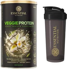 Veggie Whey Protein - Essential Nutrition - Vanilla (Baunilha) + Coqueteleira Oficial (Proteína Isolada vegana/vegetariana)
