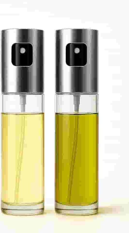 Kit 2 Borrifadores de Óleo e Azeite para Cozinha – Vidro 100 ml | Spray Ajustável com Controle de Gordura | Uso Culinário