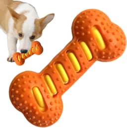 Brinquedo para cães que range, brinquedos de mastigar ossos para cães | Mantenha o animal de estimação ocupado, jogo sensorial calmante para brincadeiras interativas ao ar livre, tédio e mastigação de