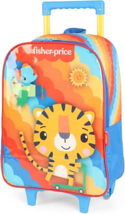 Mochila Costas Escolar com Rodinhas Fisher Price Licenciada