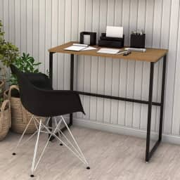 Escrivaninha Mesa Escritório para Notebook Home Office Estilo Industrial Delin Dicarlo