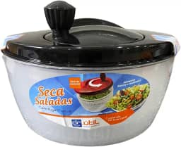 Centrífuga De Salada Secador Verduras Manual 4 Litros Preto