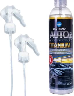 Cristalizador Automotivo Titanium 300 ml Fabricado nos Estados Unidos Cera Líquida Proteção Contra Raios UV Cristalização de Pintura Brilho Intenso Nanotecnologia Blueteck Alta Performance