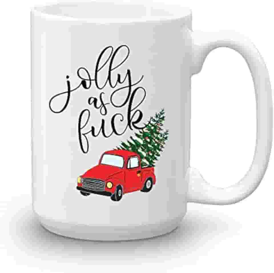 Caneca de café de Natal, caneca de café de férias, canecas divertidas de filme de Natal para presente da família, amigos – Caneca em caixa de presente decorativa de Natal (425 g)
