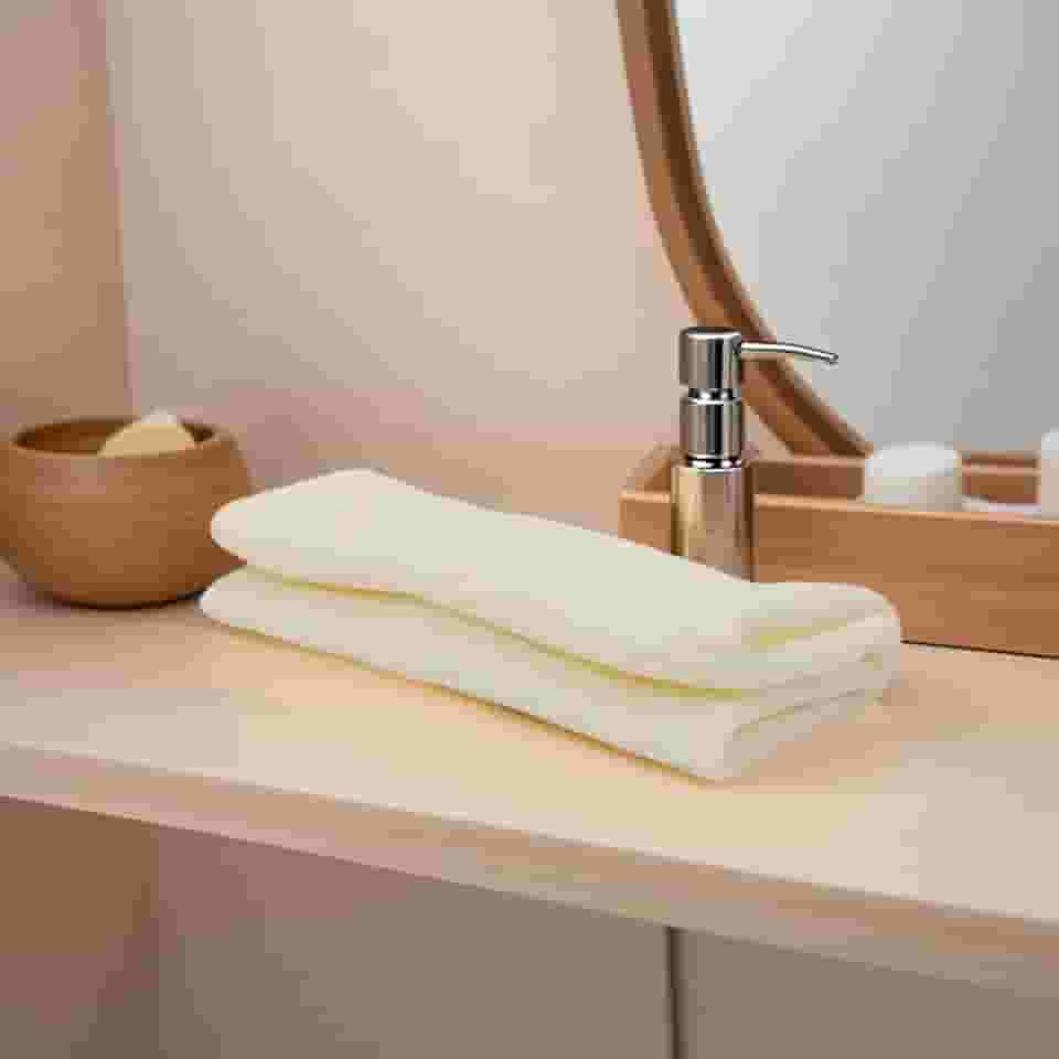 Toalha de mão Waffles Weave – Pano de rosto de secagem rápida e absorvente, pano macio e leve para banheiro, cozinha, viagens e limpeza de casa off-white