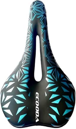 Selim Vazado em Gel Banco de Bike MTB Preto Confortável Anti Prostático