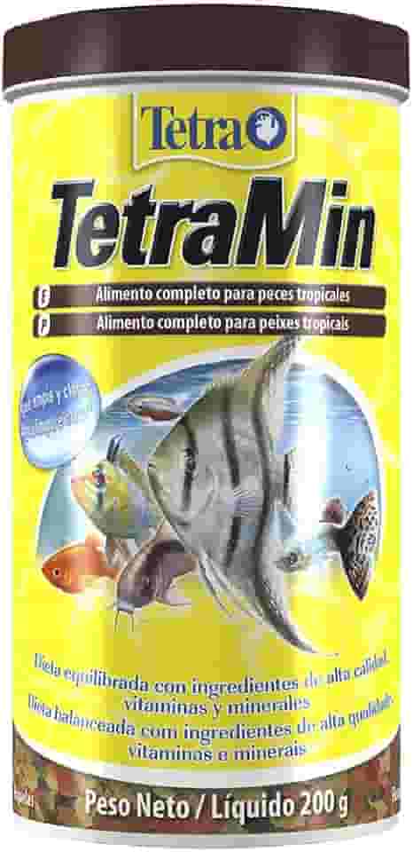 Tetra Tetramin Flakes 200g Tetra Para Todos Os Tipos de Peixe Todas As Fases,