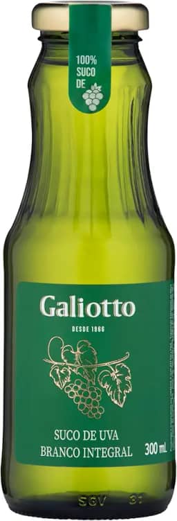 SUCO DE UVA BRANCO INTEGRAL GALIOTTO 1UN DE 300ML