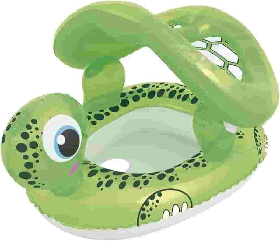 Mor - Boia Inflável Tartaruga com Fralda e Para-Sol