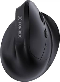 Mouse Vertical Sem Fio Ergonômico MERG15 Preto Fortrek