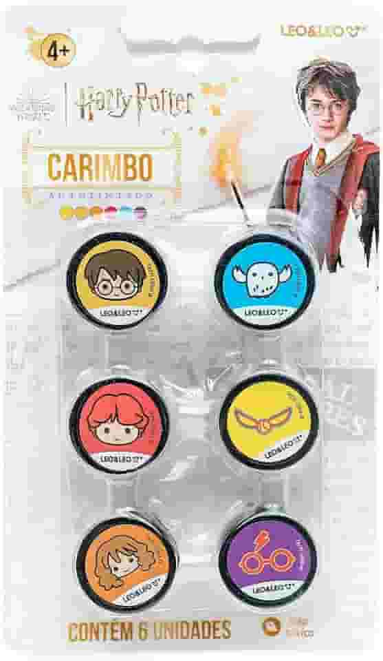 CARIMBO AUTOTINTADO DECORADO HARRY POTTER - BLISTER C/ 6 UND - LEO&LEO