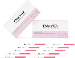 Teste de Gravidez - Detecta o positivo antes do atraso menstrual com a maior sensibilidade do mercado (10 Testes)