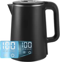 Chaleira Eletrica 220 V, Chaleira Elétrica 2L, Jarra Eletrica com Controle de Temperatura, Display LED, 4 Temperaturas Pré-ajustáveis, Preta