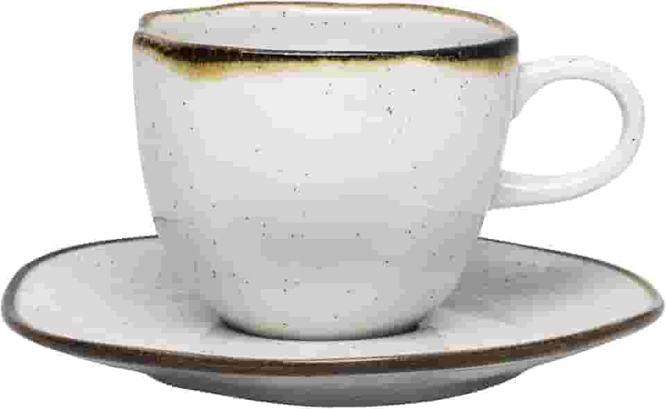 Conjunto de 6 Xícaras de Chá grandes 220 ml com pires Ryo Maresias