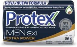Sabonete Masculino Antibacteriano em Barra Protex Men 3 em 1 85g