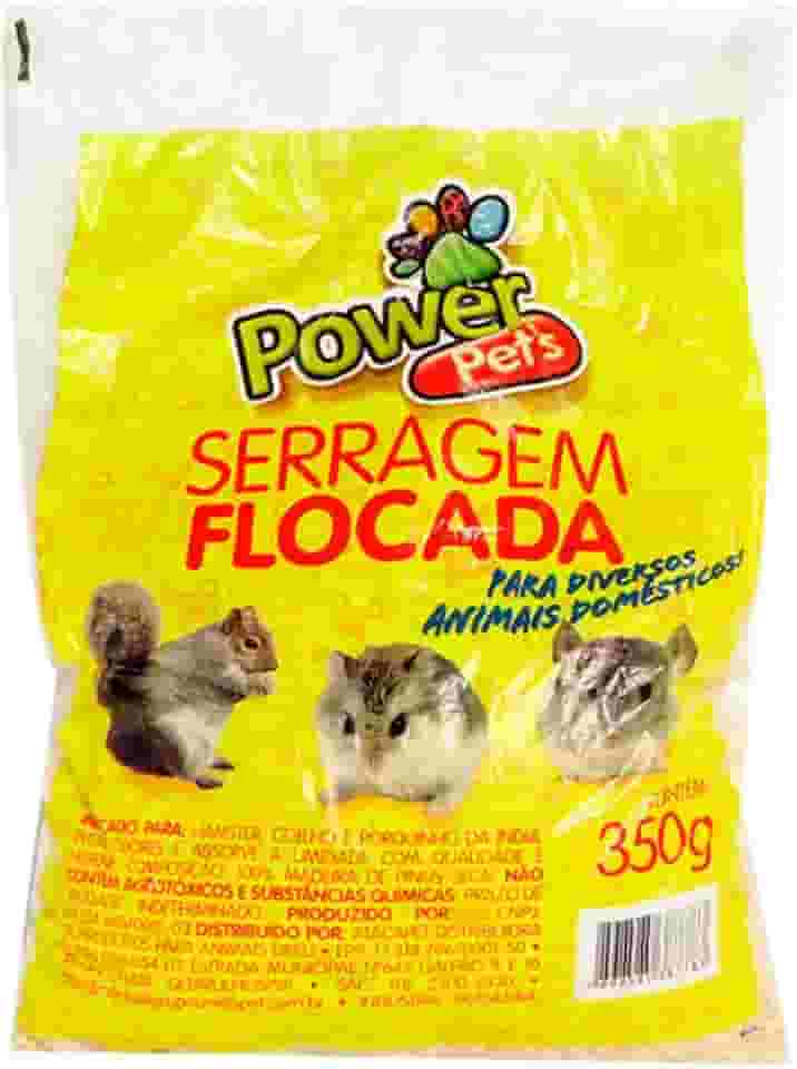 Serragem Para Roedores Flocada Power Pets - 350g