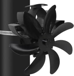 pologmase fogão lareira, lareira não elétrico - 7 ventiladores lareira para fogão a lenha, acessórios para fogão a lenha operação silenciosa circulação ar quente