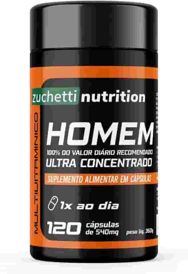 Multivitaminico homem 120 cápsulas polivitaminico Zuchetti nutrition vitamina az homem
