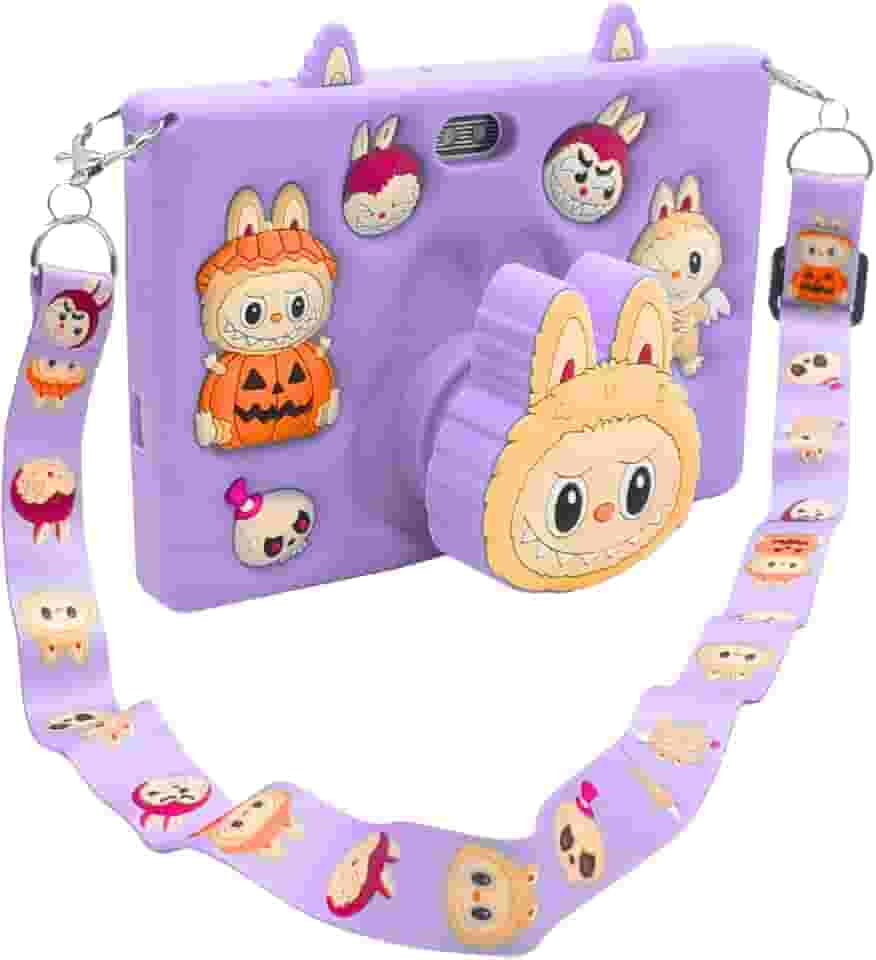 Tablet Infantil E15 Tela 7" IPS 128GB / 8GB RAM Bateria 4000 mAh, Câmera 8MP, Android 12 com Capa Silicone e Alça para Jogos, Entretenimento (Roxo)