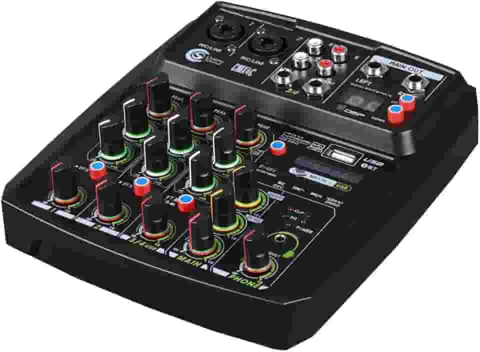 CMX4CC - Mesa de Som 4 Canais com Interface USB, Bluetooth e Efeitos - Preta